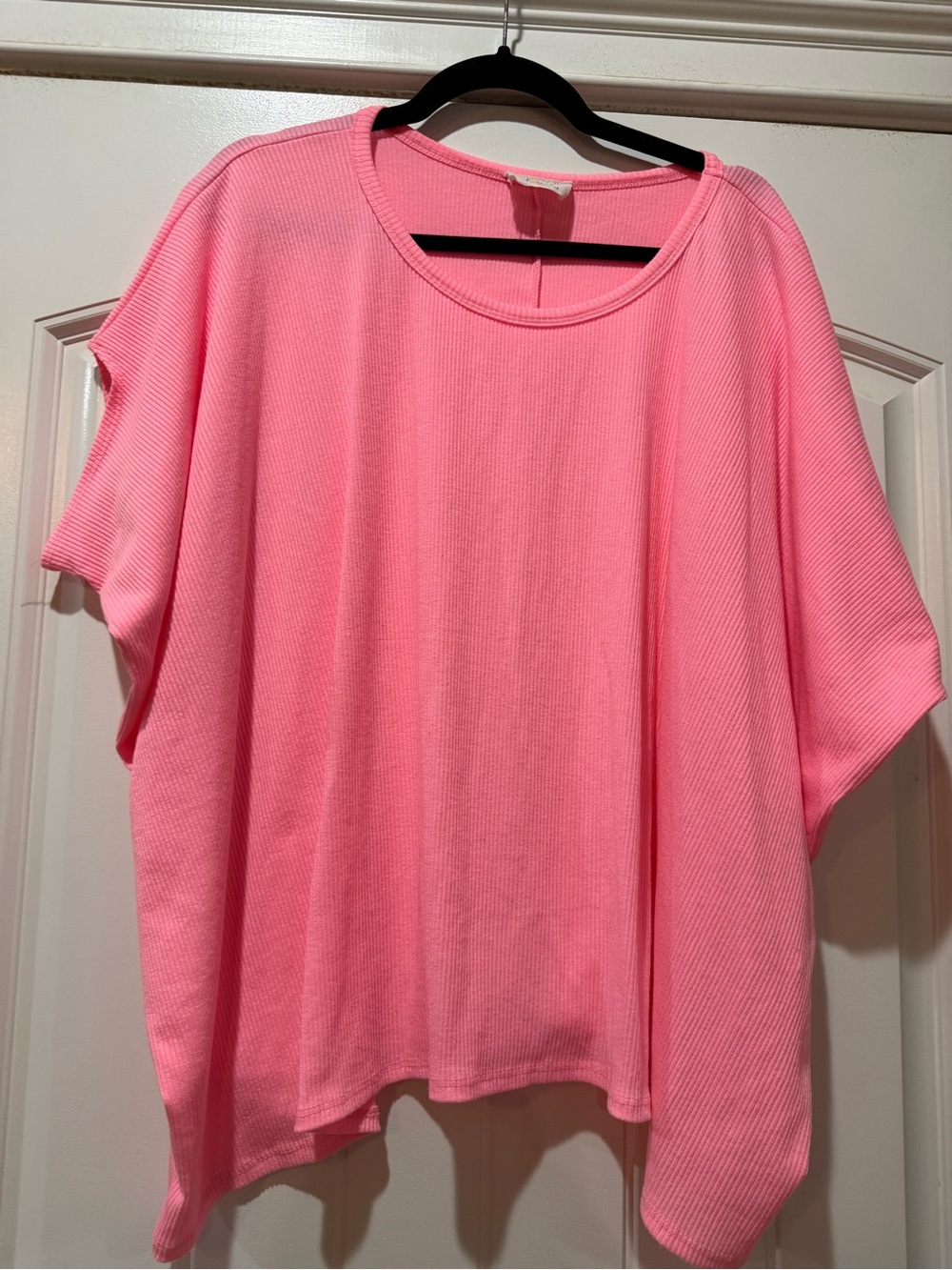 Fantastic Fawn Bright Pink Relaxed Scoop Neck Tee